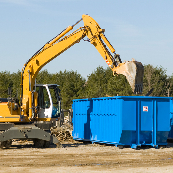 are there any restrictions on where a residential dumpster can be placed in St Anne